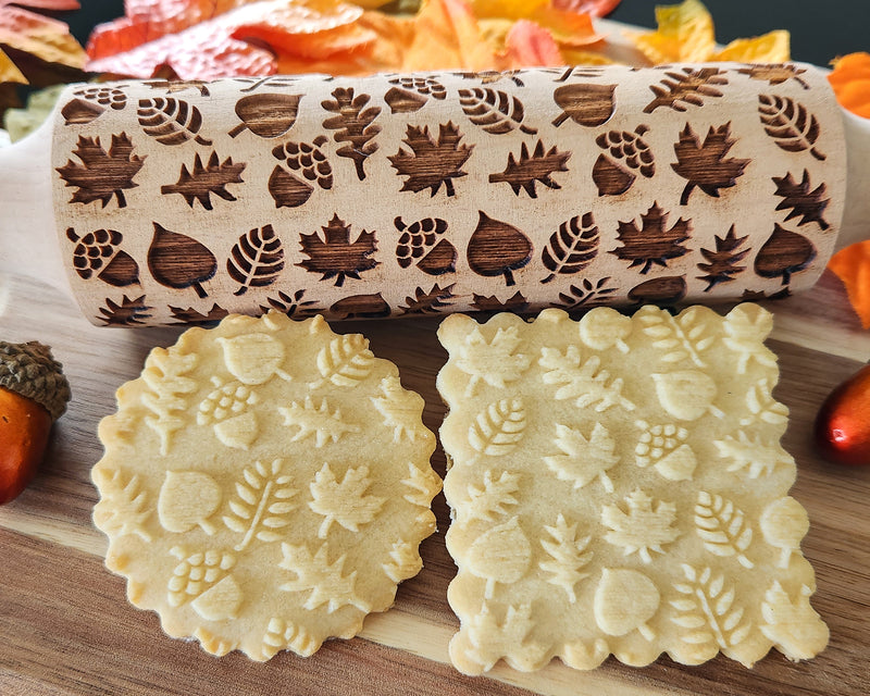 Leaves Embossed Rolling Pin – Impress! Bakeware