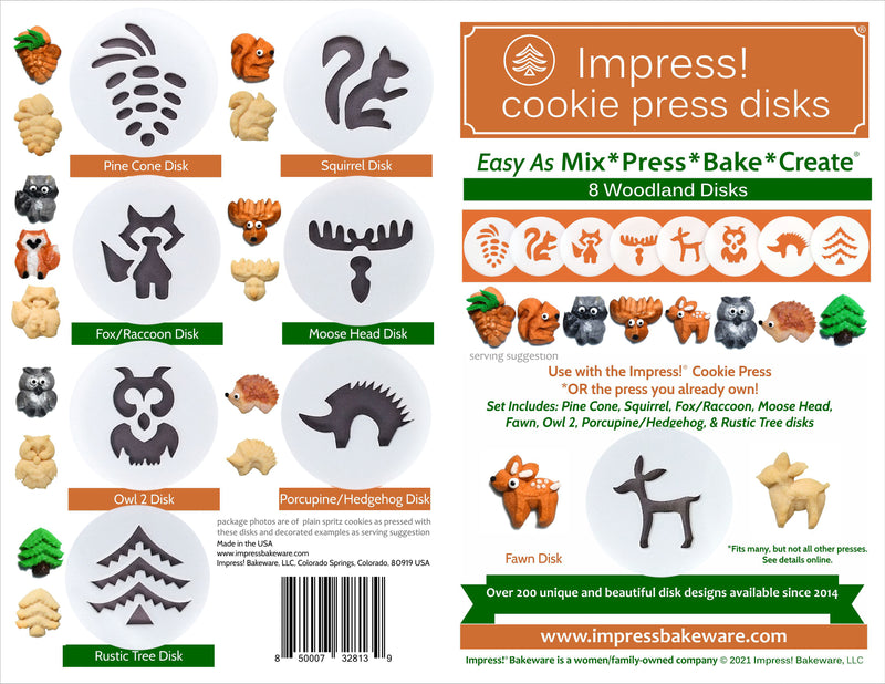 Wedding 8 Disk Set for Cookie Presses – Impress! Bakeware