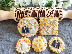 Wedding Embossed Rolling Pin