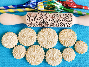 Fireworks Embossed Rolling Pin