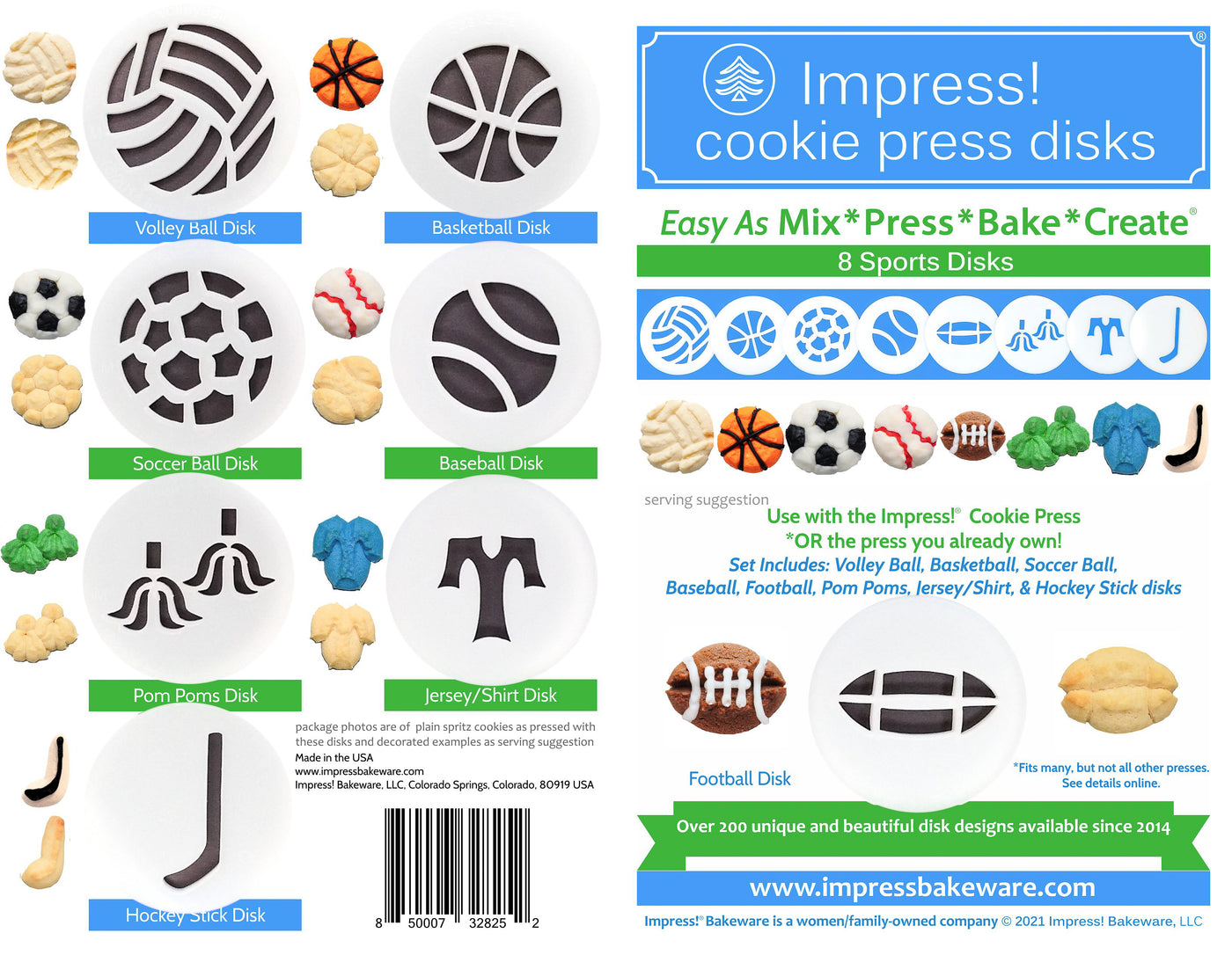 Wedding 8 Disk Set for Cookie Presses – Impress! Bakeware
